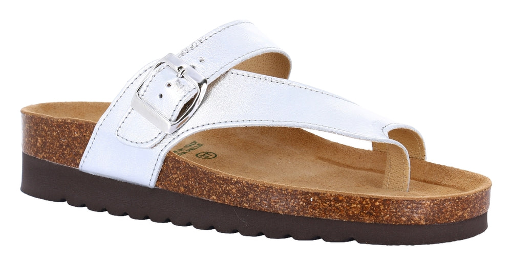 Grunland Infradito in Pelle Cb da Donna – Argento