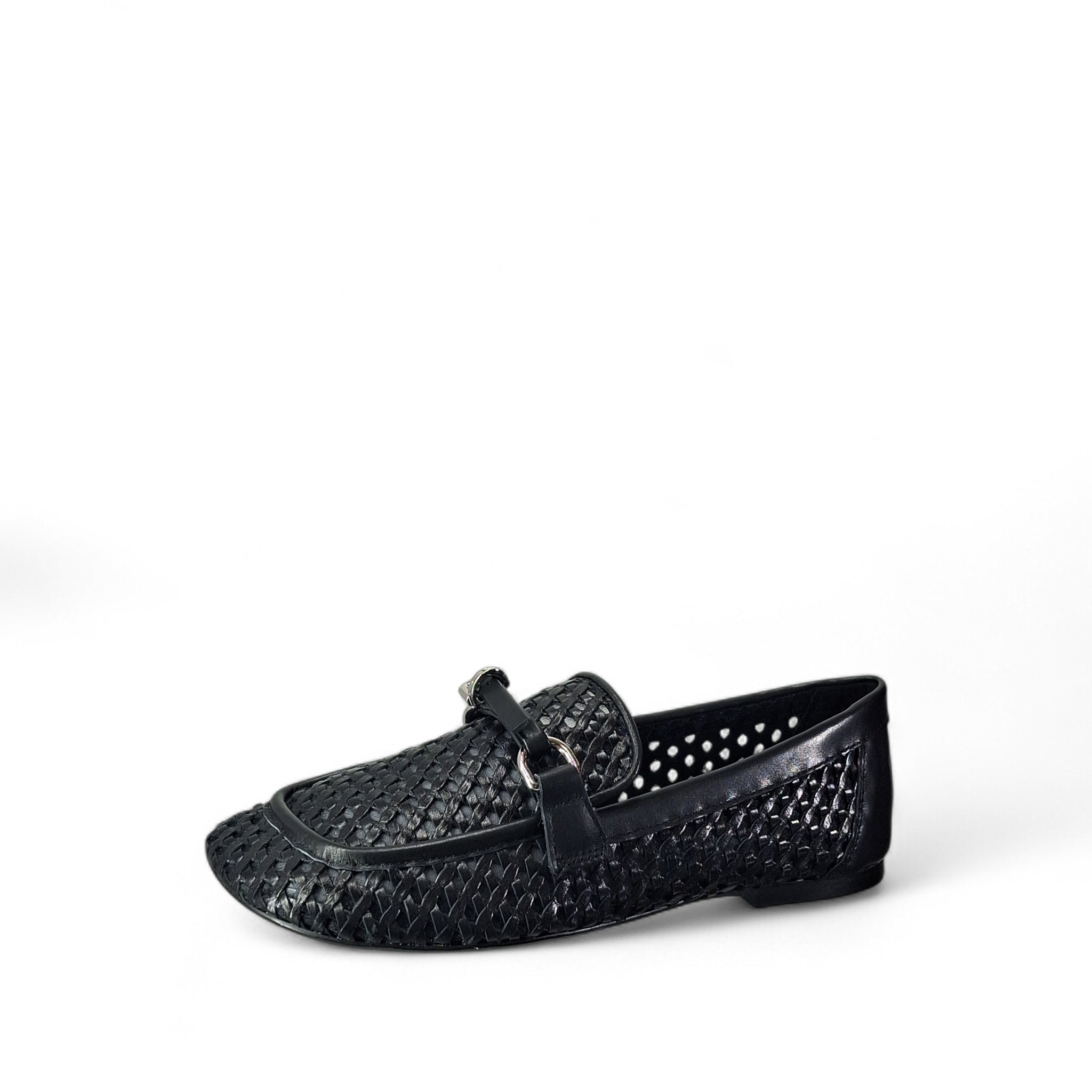 Giancarlo Paoli Intrecciato Mocassini da Donna – Nero - 720_01