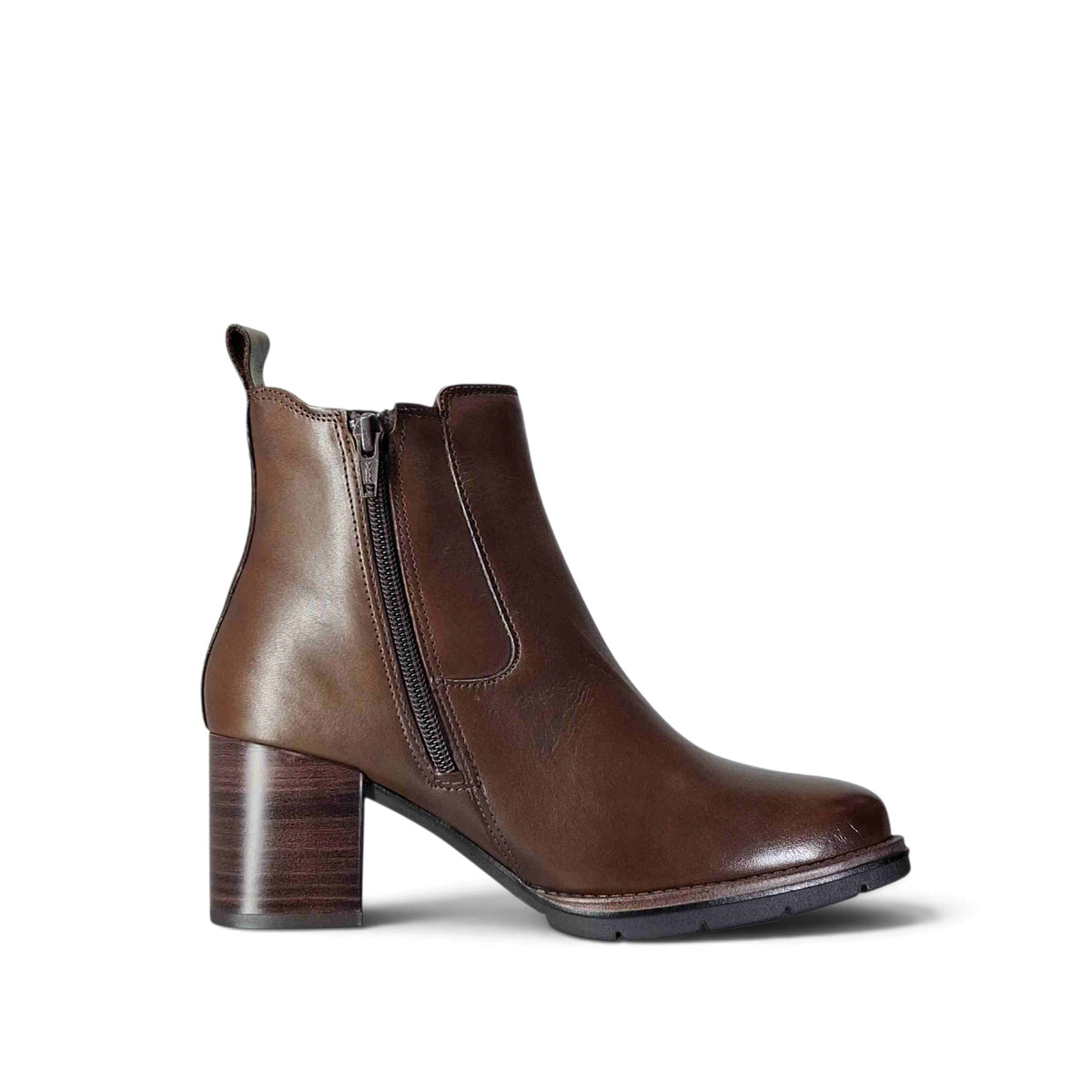 Valleverde Barny T Stivaletti Tondi Con Tacco da Donna – 17201 MARRONE