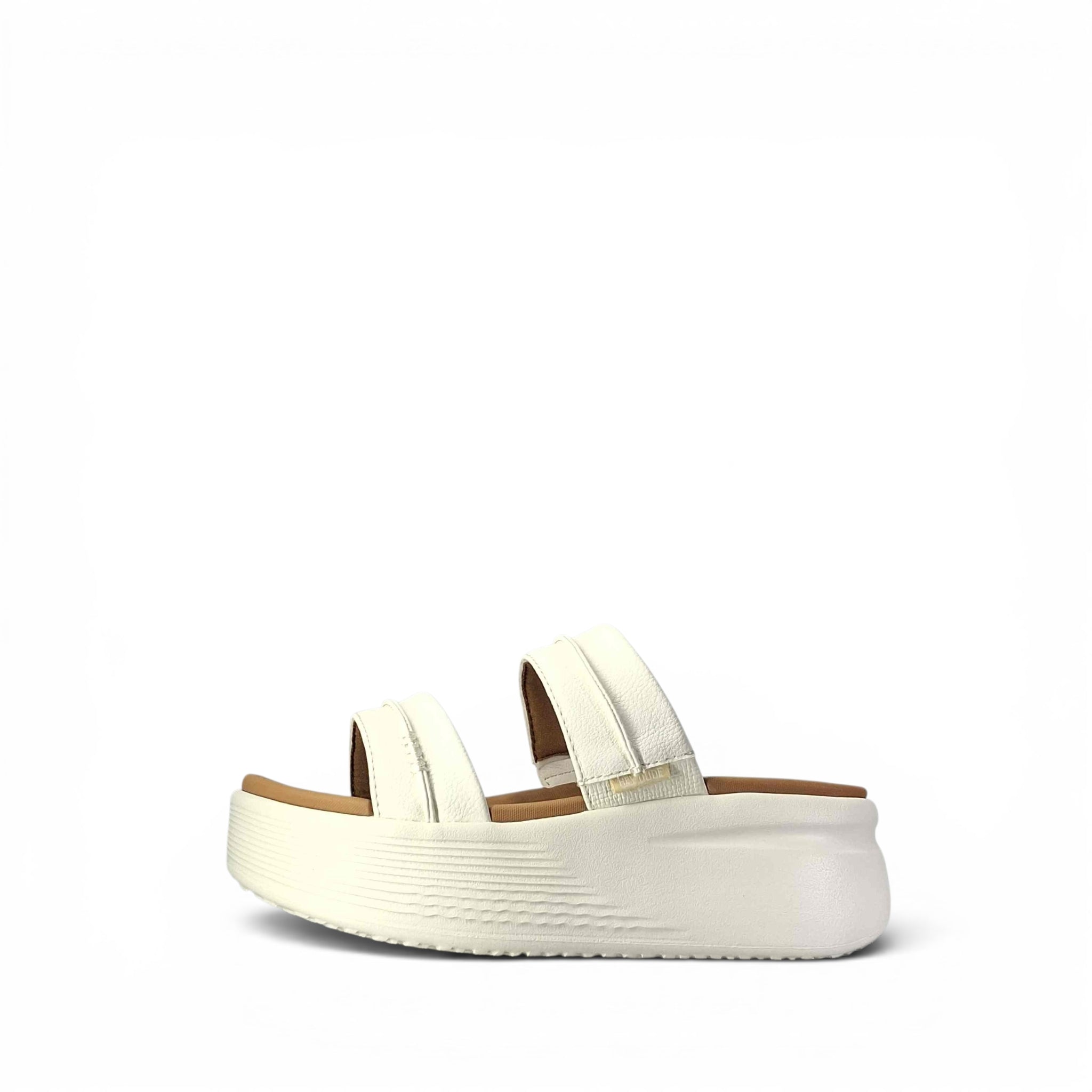 Dude Austin Slide Classic Sandali Con Zeppa da Donna – 45256 IVORY