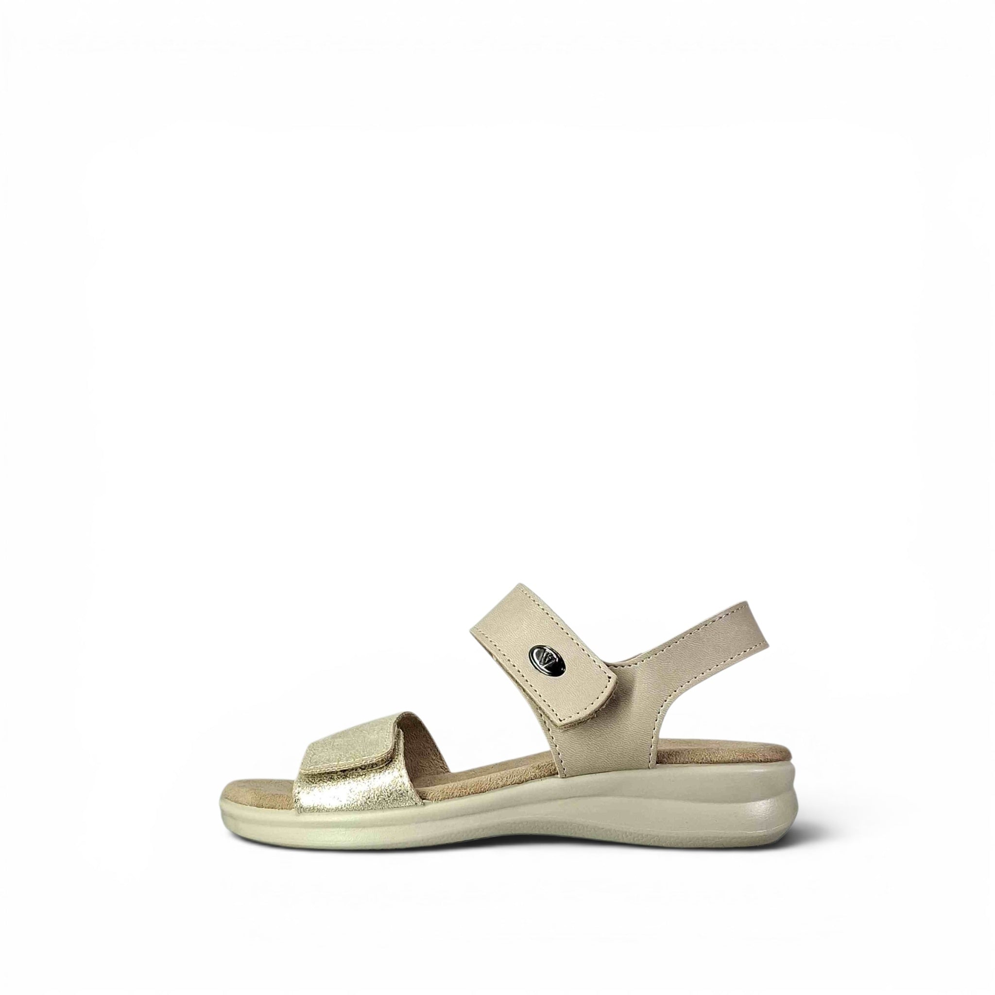 Valleverde 25333 Gold Sandali Bassi da Donna – 25333 GOLD