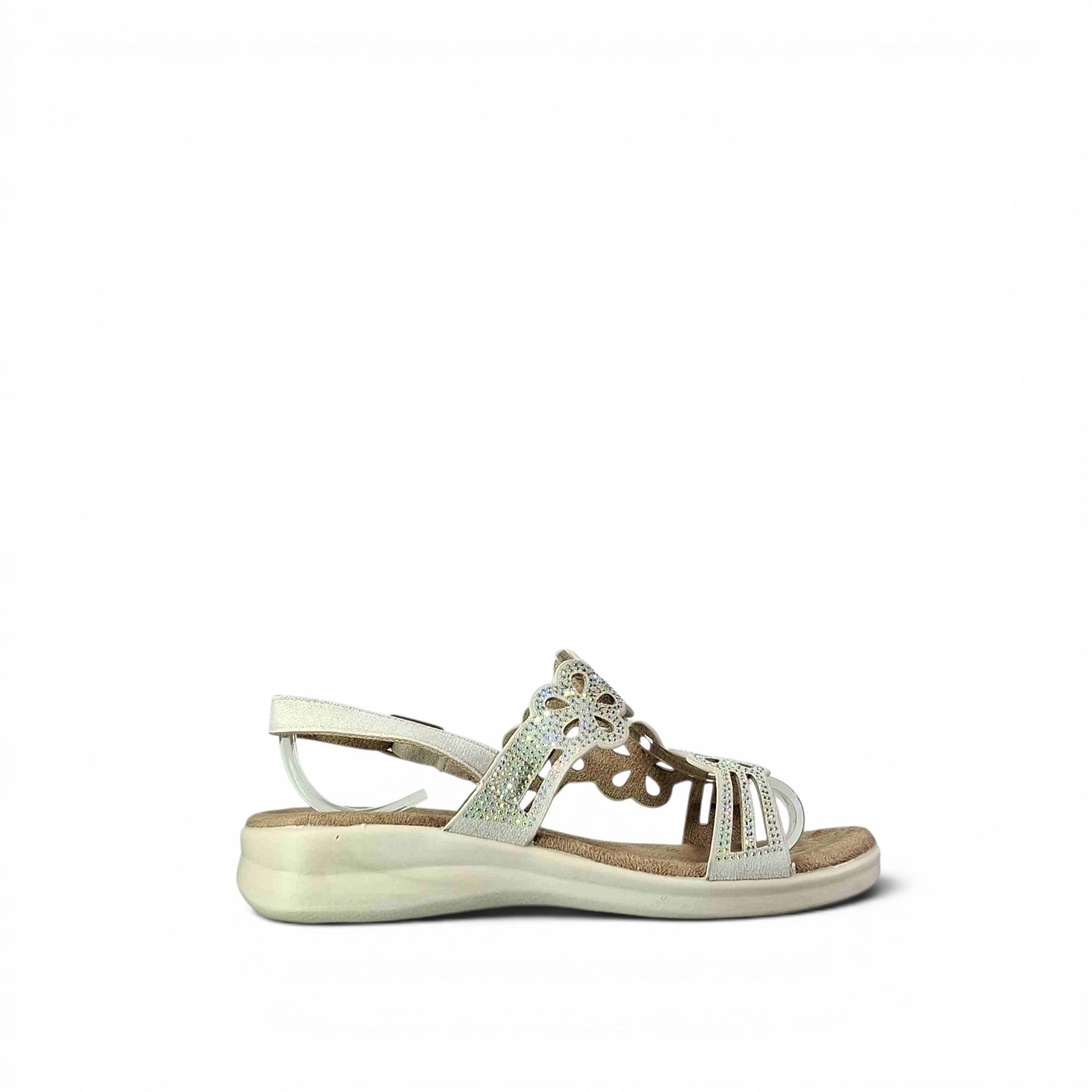 Valleverde Adua Sandali bassi da Donna – 25326 ARGENTO